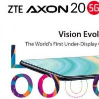 首款带有屏幕下方摄像头的智能手机正式发布：中兴Axon 20 5G