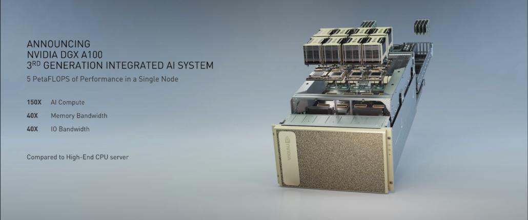 NVIDIA利用DGX A100 AI加速器使用AMD的EPYC企业CPU