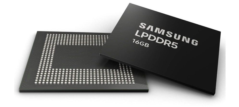三星开始为即将推出的高级手机批量生产16GB LPDDR5 DRAM  
