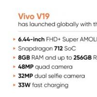 互联网分析：Vivo V19与Snapdragon 712 SoC在全球范围内推出