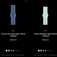 互联网分析：Apple Watch Sport表带和硅胶iPhone手机壳已更新为新颜色