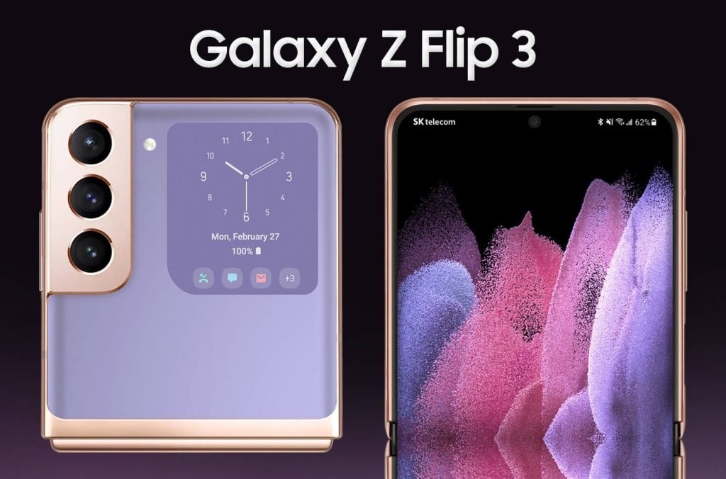 这款酷酷的三星Galaxy Z Flip3概念手机的摄像头布局类似于Galaxy S21